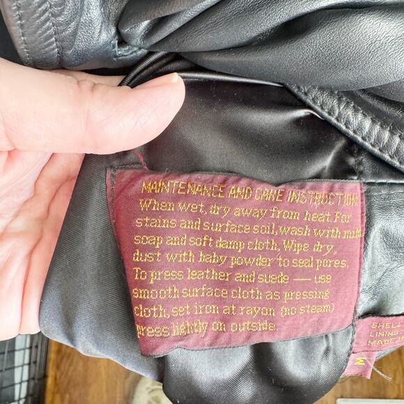 Vintage Etienne Aigner 100% Leather Trenchcoat Long Belted Black Size Medium M - Picture 9 of 16